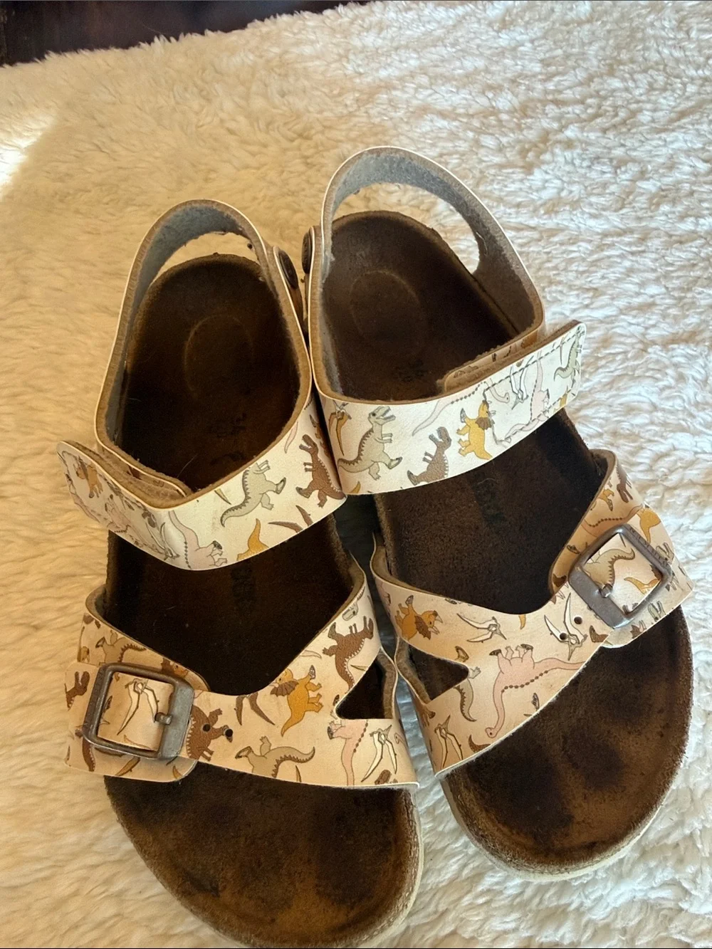 Kids Dinosaur Print Birkenstock girls size 34